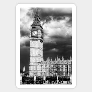 Storm Clouds Gather over Big Ben and the Houses of Parliament Sticker